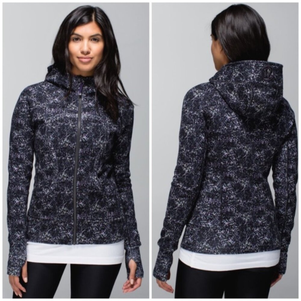 Lululemon Rocky Road Scuba Hoodie Jacket Full Zip Size 6